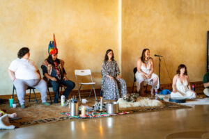 A plant medicine ceremony is held at Studio Sacred in Boise, Idaho